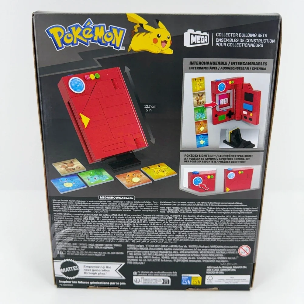 Pokemon Mega Construx Kanto Region Pokedex Collector Building Set‎ New